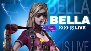 🔴Free Fire Live 🔥With Bella Gaming Rank Push❤️ [upl. by Ytrebil]