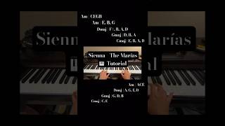 The Marías  Sienna Easy Piano Tutorial youtubeshorts [upl. by Nirtak]