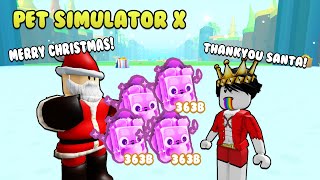 Pet Simulator X  MAAGANG PAMASKO ni SANTA 😍  ROBLOX [upl. by Neetsyrk]