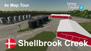 Shellbrook Creek Map Tour Dansk Farming Simulator 22 [upl. by Franckot]