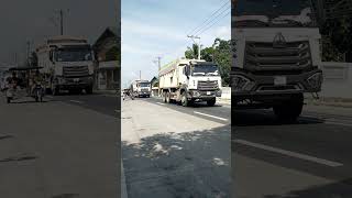 Spotted Triplets Howo Dumptrucks Convoy DRT Highway highlights ytshorts PapaJohnyA [upl. by Hacim301]