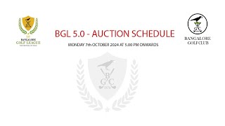 BGL 50  AUCTION SCHEDULE MONDAY 7th OCTOBER 2024 AT 500 PM ONWARDS [upl. by Fita]