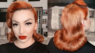 1950s Pageboy Inspired Hair Tutorial [upl. by Carolus535]