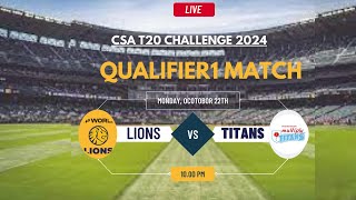 DP World Lions vs Titans T20 Match Live CSA T20 Challenge 202425 [upl. by Ridan315]