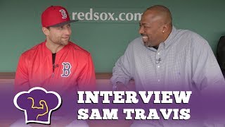 The Red Sox welcome Sam Travis What is his pregame [upl. by Ytirahs220]