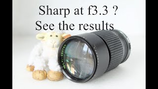 Makinon 200mm f33 vintage camera lens How sharp wide open [upl. by Eirojam]