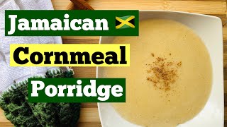 How to make Jamaican Cornmeal Porridge Moya Moy’s Kitchen [upl. by Anertal]