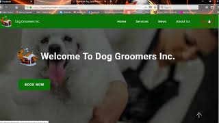 Dog Groomer Inc  Booking System Integrated into a Mobirise 4 Template [upl. by Esyned]