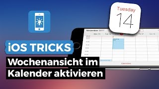 iPhone Kalender  Wochenansicht aktivieren  iPhoneTricksde [upl. by Onailil]