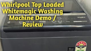 Whirlpool Top Load Washing Machine Demo  How To Use Whirlpool Fully Automatic Washing Machine [upl. by Eads]