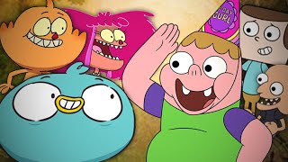 Clarence vs Harvey Beaks Epic Rap Battles of Cartoons Season 3 [upl. by Renaxela]