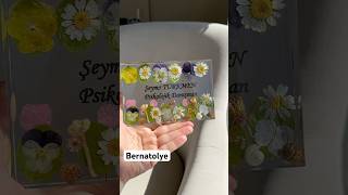 Gerçek kuru çiçekli epoksi isimlik sipariş için Instagramadresim Bernatolye epoksi flowers resin￼ [upl. by Sellers]