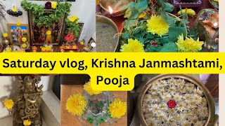 Saturday vlog krishna Janmashtami Pooja Achaean’s [upl. by Chloette]