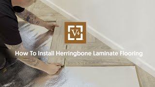 How To Install Herringbone Laminate Flooring [upl. by Lower197]