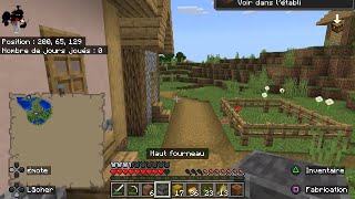 Le debut de la maison Minecraft ep2 avec geekmat20 [upl. by Latashia]