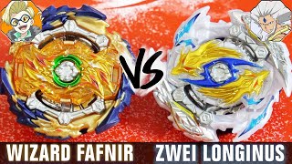 LEFT SPIN SHOWDOWN  Wizard Fafnir RtRs Sen VS Zwei Longinus DrSp Metsu  Beyblade Burst GT [upl. by Deni]