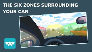 The Six Zones Surrounding Your Car  Defensive Driving with Aceable 360 [upl. by Aelem]