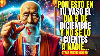 PODEROSO ¡Coloca ESTO en TU VASO el 5 de DICIEMBRE y Gana Mucho Dinero  Enseñanzas Budistas [upl. by Notaes]