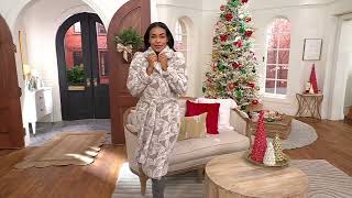 Berkshire Homewear Wellsoft Shawl Collar Robe on QVC [upl. by Woodruff534]