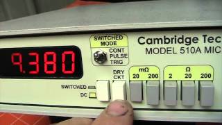 IET LOM 510A MICRO OHMMETER [upl. by Zarla437]