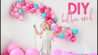 Balloon Arch Tutorial  Easy DIY Party Backdrop [upl. by Eleets]