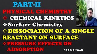 Dissociation of Single Reactant on Surface AdsorptionAdsorbentPressure EffectsUrdu\HindiSaad [upl. by Sitruk795]