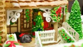 Gingerbread house lesson 3 how to attach decorations [upl. by Ardie]