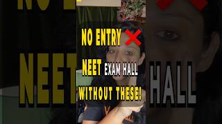 Things to Carry to Exam Hall  NEET 2023 Exam Day Guidelines vedantubiotonic shortsfeed [upl. by Otxilac]