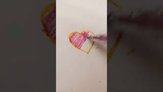 easy drawing with glitter pen✨ drawing glitter shorts easydrawing [upl. by Lilllie]