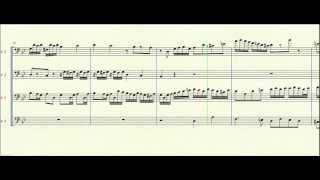 Little Fugue in g minor  Trombone Quartet [upl. by Talanta]