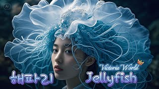 해파리 Jellyfish 신비로운 바다의 세계Mysterious World Of The Sea Music by wolf samuels aquarium [upl. by Arikehs600]