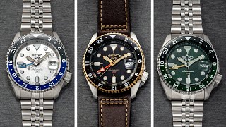 Seiko’s Popular Sub 500 GMTs Get Three New Colors for 2024 [upl. by Iloj172]