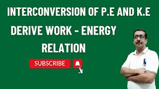 Interconversion of PE and KE Derive WorkEnergy Equation Class 11  Basic Physics Concepts [upl. by Meagher]