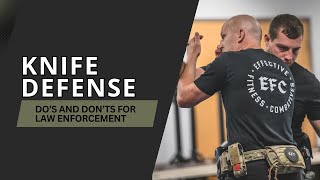 EFFECTIVE KNIFE DEFENSE FOR LAW ENFORCEMENT [upl. by Igiul744]