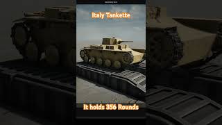 Italy Tankette ww2 tank military armoredvehicle lighttank [upl. by Rahcir]