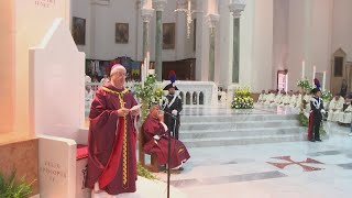 A Cerignola la consacrazione alla Vergine celebrata da mons Ciollaro [upl. by Atsylac]