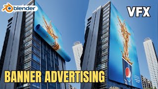 How To Create Banner CGI Ads Using VFX in Blender  Blender VFX Tutorial  3D VFX  Very easy way [upl. by Ennayd]