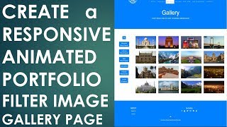 Create Animated Responsive Portfolio Filter Image Gallery using HTML5 CSS3 amp Bootstrap  Example 3 [upl. by Meyers]