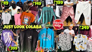 Just Look Colaba Diwali Biggest Sale  BRANDED CLOTHES IN CHEAPEST PRICE 😱  UNBELIEVABLE PRICES 😳 [upl. by Niwle]