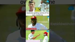 Australia getting some of his own medicine 💀😂 aus vs wi cricket ausvswi shorts funny [upl. by Tehcac]