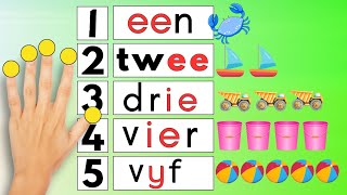 Hoe om van 1  10 te tel  Afrikaanse Kinder Video  LEESPROGRAM 1240 [upl. by Atteroc]