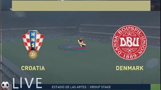 Croatia VS Denmark  European Championship Group Stage [upl. by Malliw225]