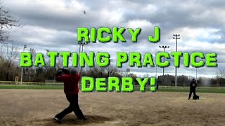 Ricky J SlowPitch Batting Practice  Channel Update [upl. by Ahsilat]