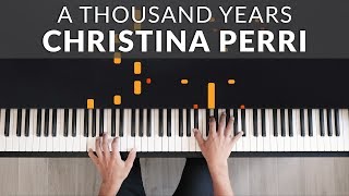 A Thousand Years  Christina Perri  Tutorial of my Piano Cover [upl. by Rasaec]