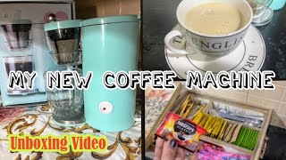 My New SmartPortable Coffee Machine☕How To Make Coffee At HomeUnboxing Video [upl. by Ahsratal]