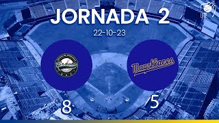 JORNADA 2 RESUMEN  Navegantes del Magallanes 5  Bravos de Margarita 8  LVBP 2324 221023 [upl. by Aivatan318]