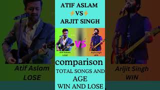 Atif Aslam VS Arjit Singh  Songs HIGHEST GROSSING  AGE  WIN AND LOSE ‪Inspectcinema‬ [upl. by Airemahs]