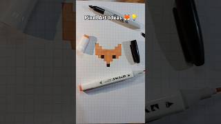 Pixel art ideas 🦊✨ fyp shorts pixel pixelart pixelartideas art [upl. by Eniamrehc]