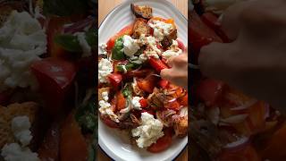 Panzanella with Mozzarella  saladrecipe [upl. by Ruzich270]