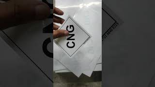 label stickerlabel labels labelsticker CNG car glass sticker full waterproof viral [upl. by Bandur]